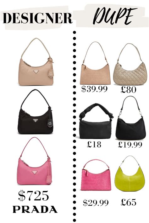 prada pochette dupe|Prada triangle bag dupes.